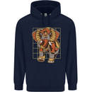 Steampunk Elephant Childrens Kids Hoodie Navy Blue