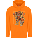 Steampunk Elephant Childrens Kids Hoodie Orange