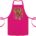 Steampunk Elephant Cotton Apron 100% Organic Pink