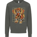 Steampunk Elephant Kids Sweatshirt Jumper Storm Grey
