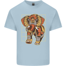 Steampunk Elephant Kids T-Shirt Childrens Light Blue