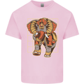 Steampunk Elephant Kids T-Shirt Childrens Light Pink