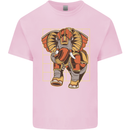 Steampunk Elephant Kids T-Shirt Childrens Light Pink