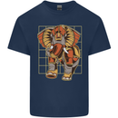 Steampunk Elephant Kids T-Shirt Childrens Navy Blue