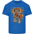 Steampunk Elephant Kids T-Shirt Childrens Royal Blue