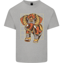 Steampunk Elephant Kids T-Shirt Childrens Sports Grey