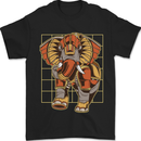 Steampunk Elephant Mens T-Shirt 100% Cotton Black