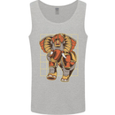Steampunk Elephant Mens Vest Tank Top Sports Grey