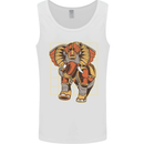 Steampunk Elephant Mens Vest Tank Top White