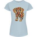 Steampunk Elephant Womens Petite Cut T-Shirt Light Blue