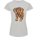 Steampunk Elephant Womens Petite Cut T-Shirt Sports Grey