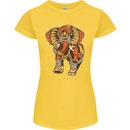 Steampunk Elephant Womens Petite Cut T-Shirt Yellow
