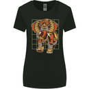 Steampunk Elephant Womens Wider Cut T-Shirt Black