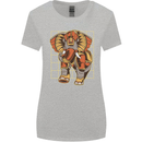 Steampunk Elephant Womens Wider Cut T-Shirt Sports Grey