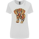 Steampunk Elephant Womens Wider Cut T-Shirt White
