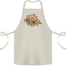 Steampunk Fox Cotton Apron 100% Organic Natural