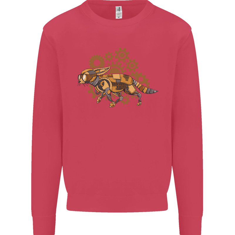Steampunk Fox Kids Sweatshirt Jumper Heliconia