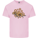 Steampunk Fox Kids T-Shirt Childrens Light Pink