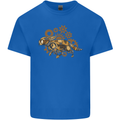 Steampunk Fox Kids T-Shirt Childrens Royal Blue