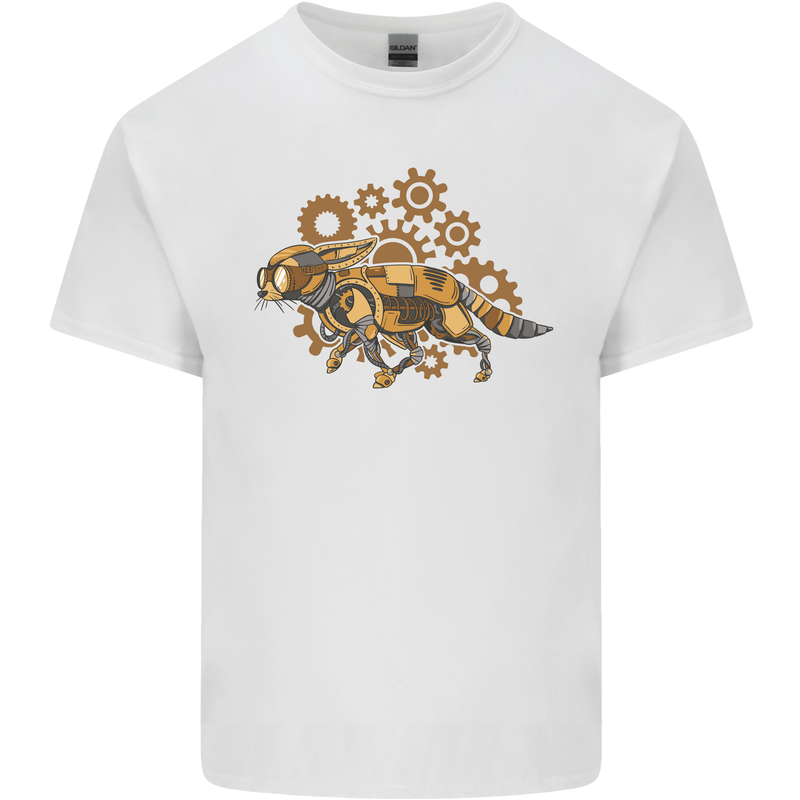 Steampunk Fox Kids T-Shirt Childrens White