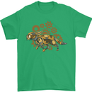Steampunk Fox Mens T-Shirt 100% Cotton Irish Green