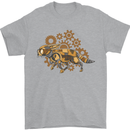 Steampunk Fox Mens T-Shirt 100% Cotton Sports Grey