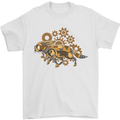 Steampunk Fox Mens T-Shirt 100% Cotton White