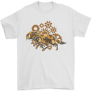 Steampunk Fox Mens T-Shirt 100% Cotton White