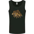 Steampunk Fox Mens Vest Tank Top Black