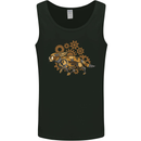 Steampunk Fox Mens Vest Tank Top Black
