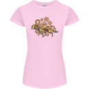 Steampunk Fox Womens Petite Cut T-Shirt Light Pink