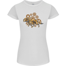 Steampunk Fox Womens Petite Cut T-Shirt White