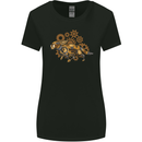 Steampunk Fox Womens Wider Cut T-Shirt Black