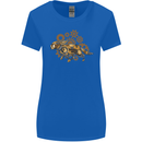 Steampunk Fox Womens Wider Cut T-Shirt Royal Blue