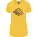 Steampunk Fox Womens Wider Cut T-Shirt Yellow