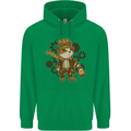 Steampunk Hamster Childrens Kids Hoodie Irish Green