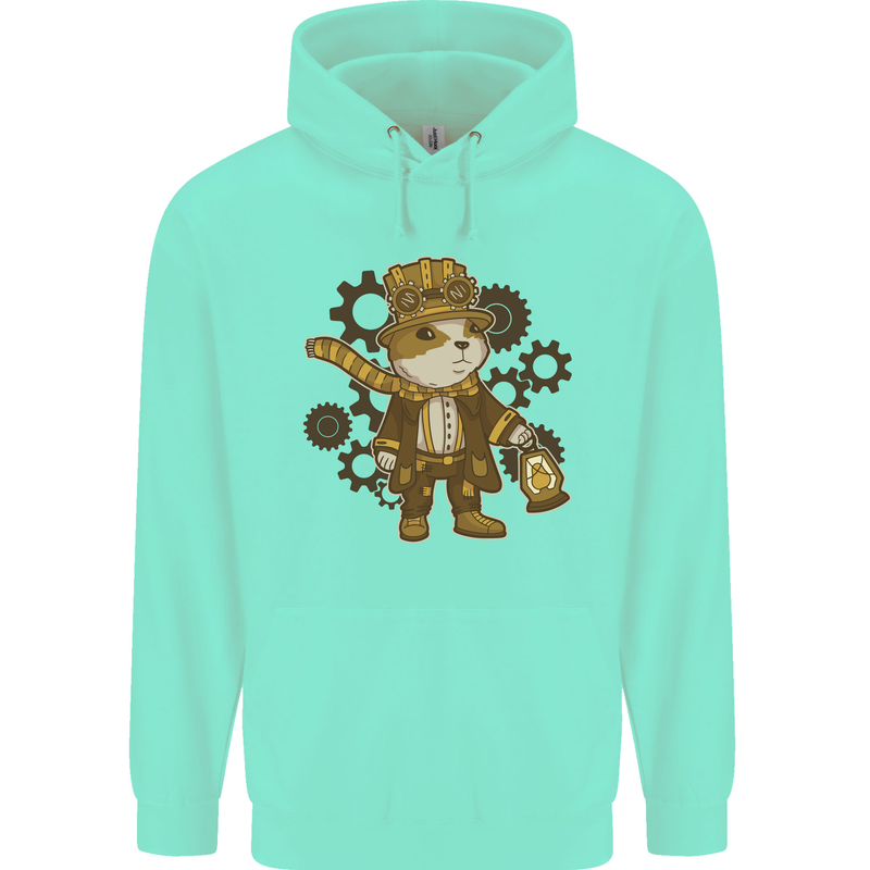 Steampunk Hamster Childrens Kids Hoodie Peppermint