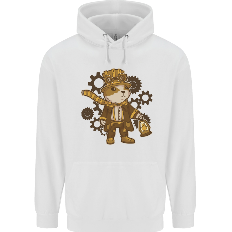 Steampunk Hamster Childrens Kids Hoodie White