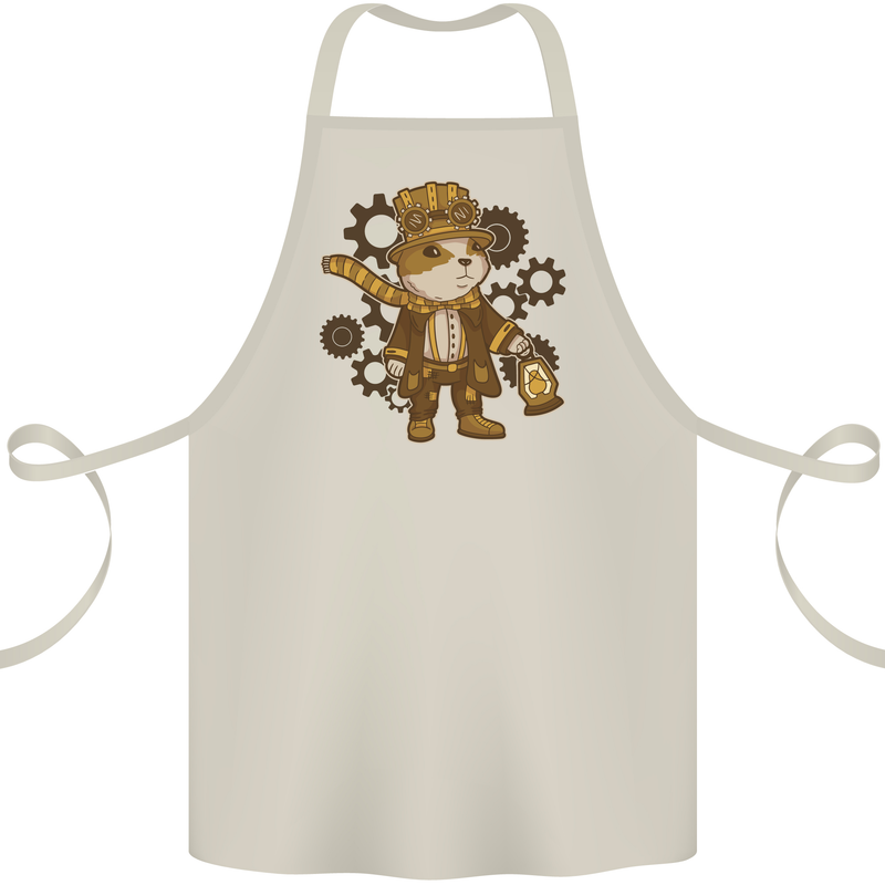 Steampunk Hamster Cotton Apron 100% Organic Natural