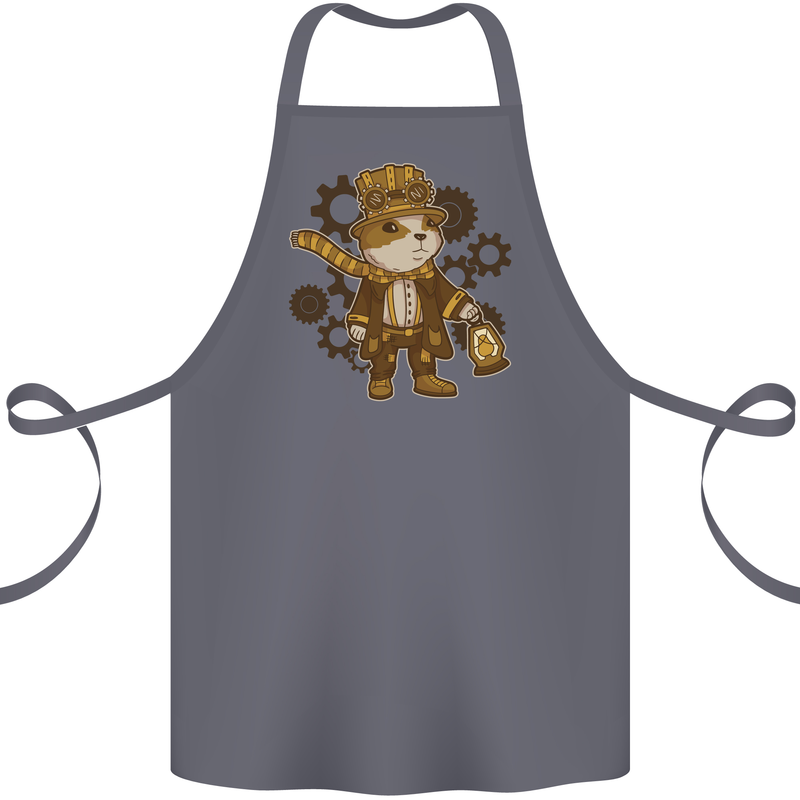 Steampunk Hamster Cotton Apron 100% Organic Steel