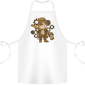 Steampunk Hamster Cotton Apron 100% Organic White