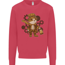 Steampunk Hamster Kids Sweatshirt Jumper Heliconia