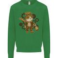 Steampunk Hamster Kids Sweatshirt Jumper Irish Green