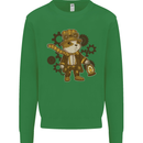 Steampunk Hamster Kids Sweatshirt Jumper Irish Green