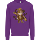 Steampunk Hamster Kids Sweatshirt Jumper Purple