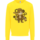 Steampunk Hamster Kids Sweatshirt Jumper Yellow