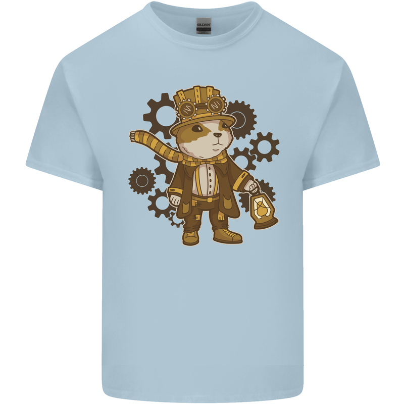 Steampunk Hamster Kids T-Shirt Childrens Light Blue
