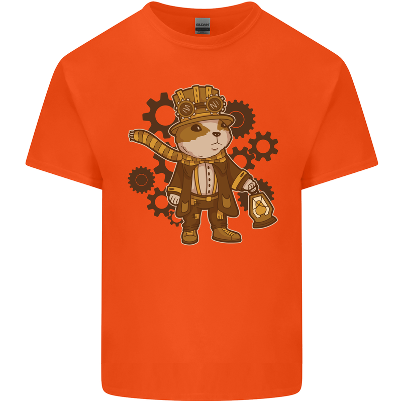 Steampunk Hamster Kids T-Shirt Childrens Orange