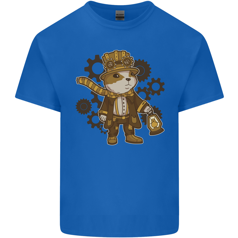 Steampunk Hamster Kids T-Shirt Childrens Royal Blue