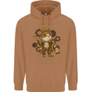 Steampunk Hamster Mens 80% Cotton Hoodie Caramel Latte